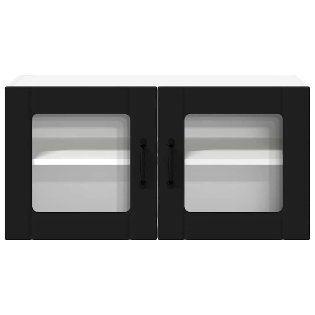 Küchenhängeschrank Schwarz 80 x 31 x 40 cm Holzwerkstoff